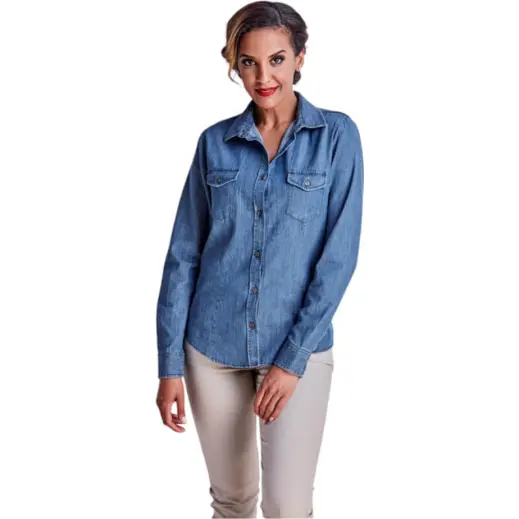 Ladies Long Sleeve Eastwood Shirt Model